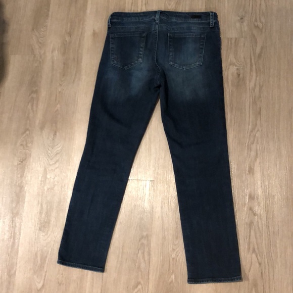 KUT From The Kloth Dark Blue Wash Straight LegJeans Size 8 Short - Picture 8 of 16